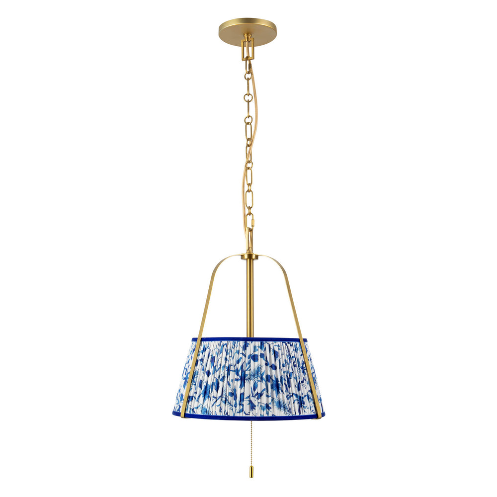 Alora Canada - PD675213BGBL - Two Light Pendant - Scout - Brushed Gold/Blue Linen