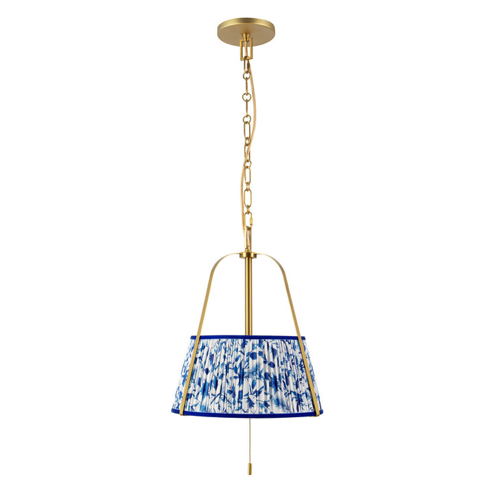 Alora Canada - PD675213BGBL - Two Light Pendant - Scout - Brushed Gold/Blue Linen