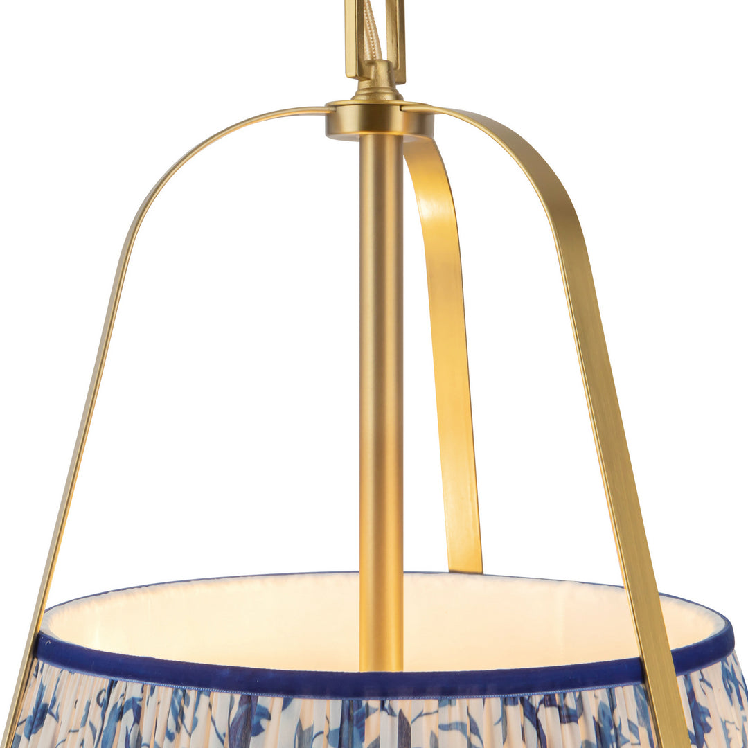 Alora Canada - PD675213BGBL - Two Light Pendant - Scout - Brushed Gold/Blue Linen