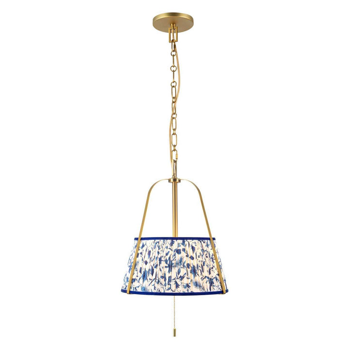 Alora Canada - PD675213BGBL - Two Light Pendant - Scout - Brushed Gold/Blue Linen