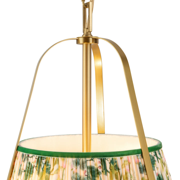 Alora Canada - PD675213BGGL - Two Light Pendant - Scout - Brushed Gold/Green Linen