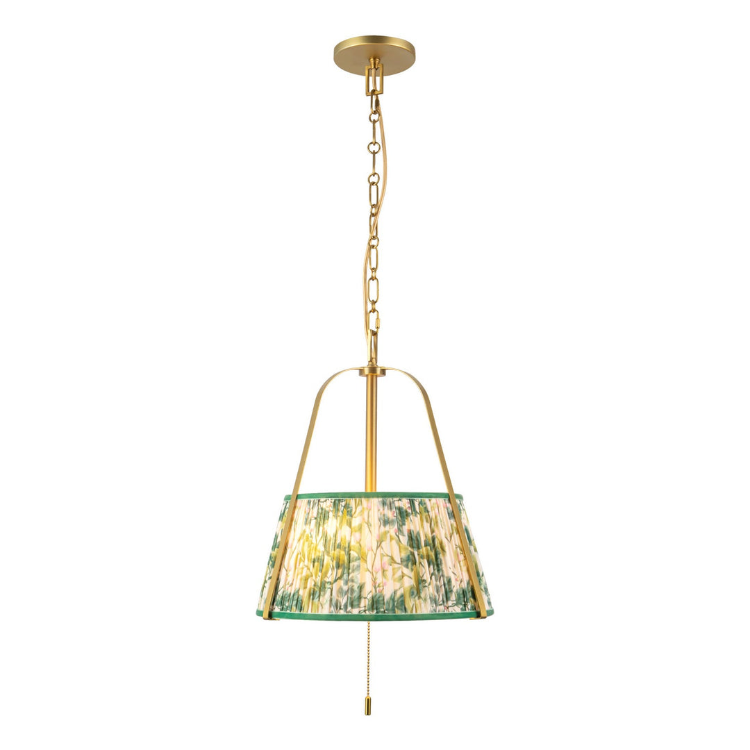 Alora Canada - PD675213BGGL - Two Light Pendant - Scout - Brushed Gold/Green Linen