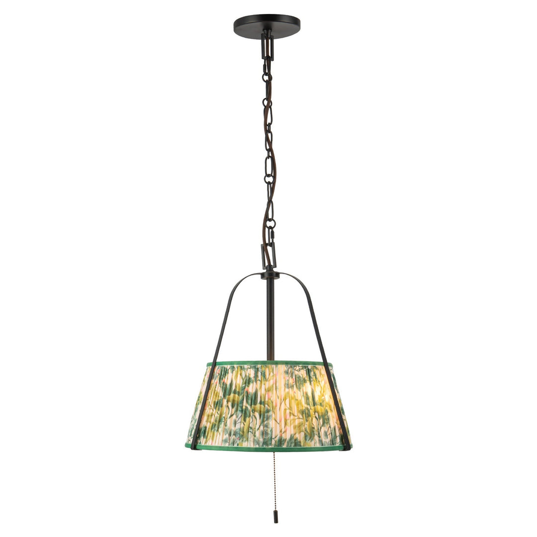 Alora Canada - PD675213MBGL - Two Light Pendant - Scout - Matte Black/Green Linen