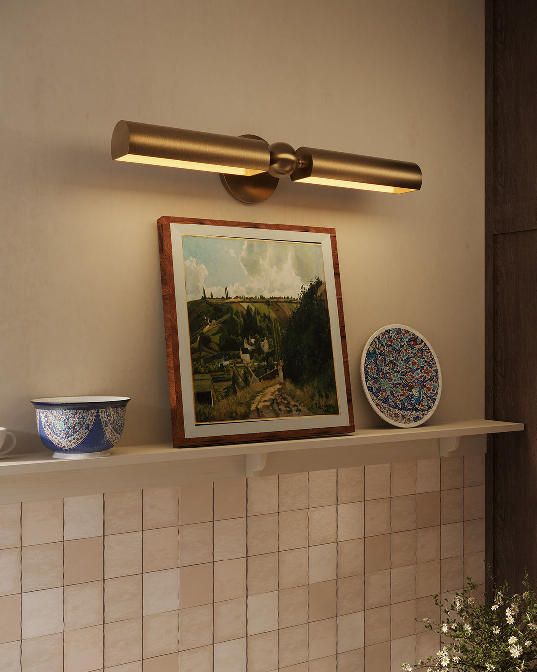 Alora Canada - PL405123BG - Two Light Picture Light - Cole - Brushed Gold