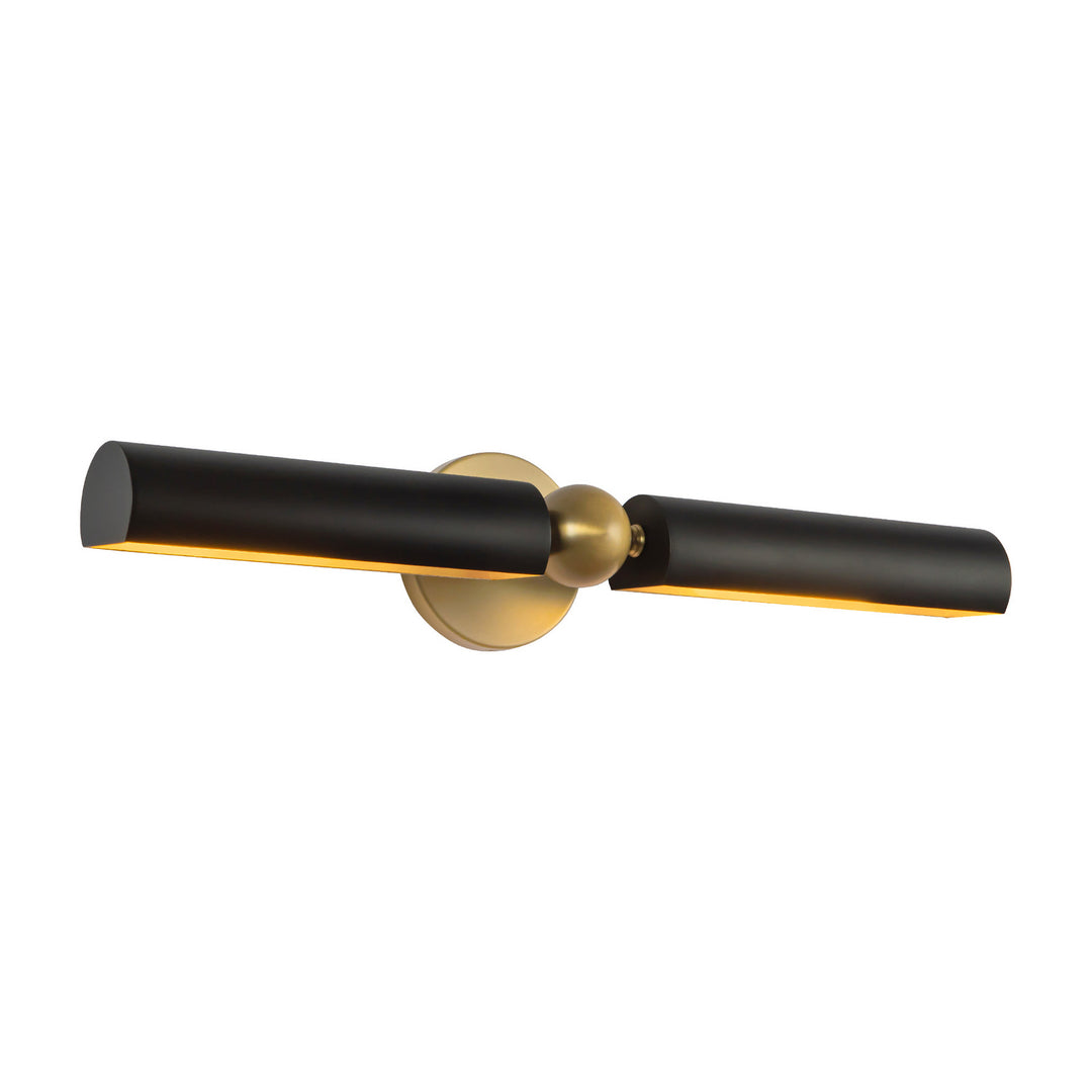 Alora Canada - PL405123BGMB - Two Light Picture Light - Cole - Brushed Gold/Matte Black