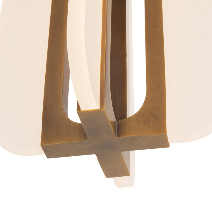 Alora Canada - SF336508VB - LED Semi-Flush Mount - Anders - Vintage Brass