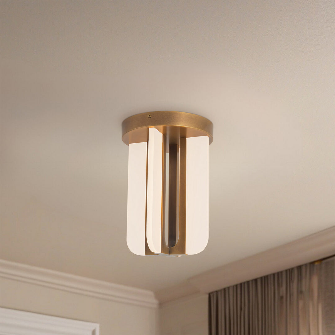 Alora Canada - SF336508VB - LED Semi-Flush Mount - Anders - Vintage Brass