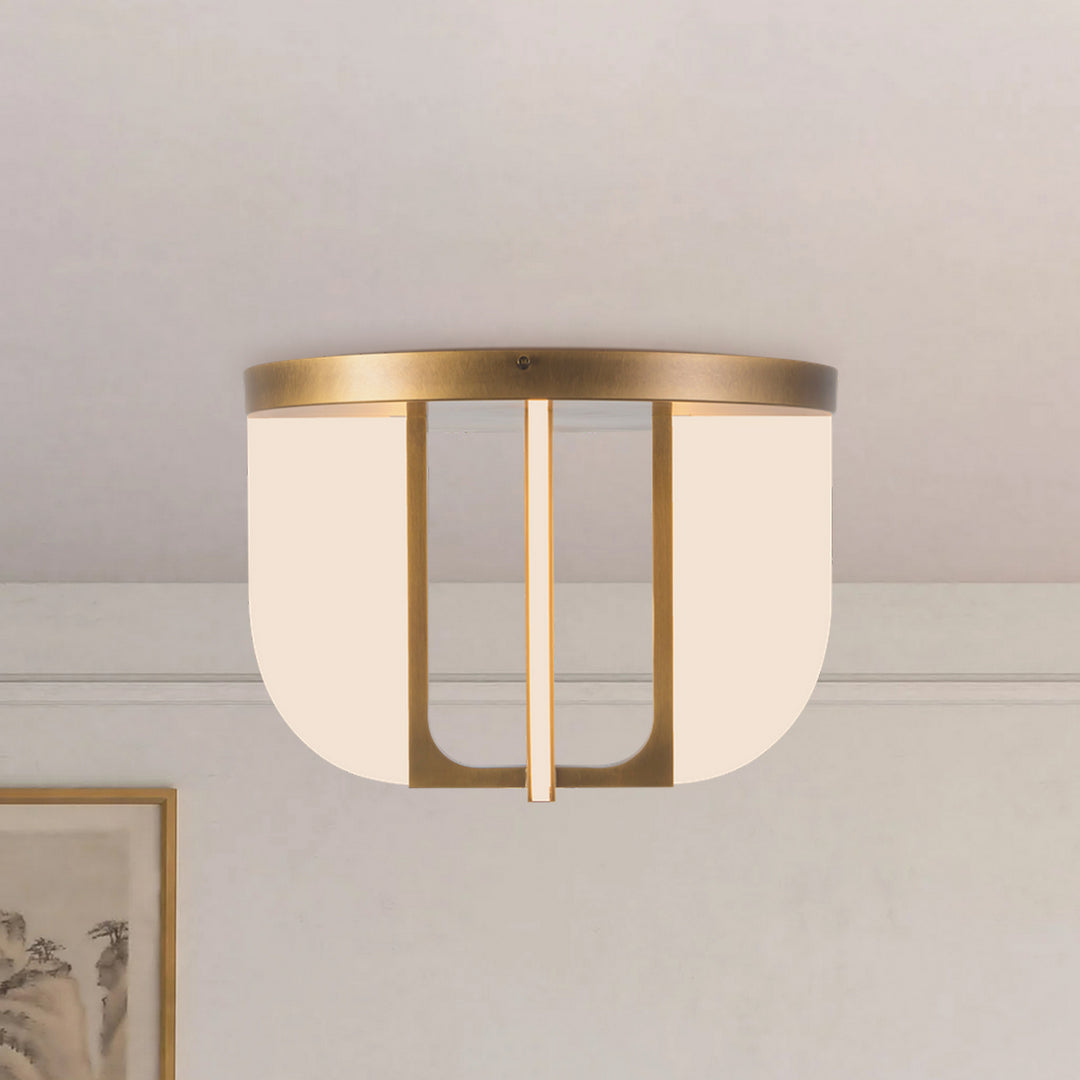 Alora Canada - SF336816VB - LED Semi-Flush Mount - Anders - Vintage Brass