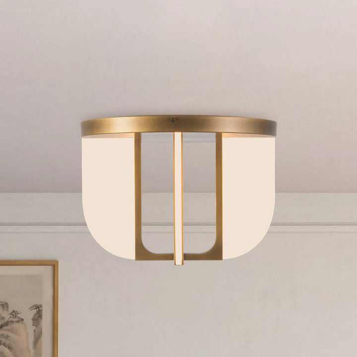 Alora Canada - SF336816VB - LED Semi-Flush Mount - Anders - Vintage Brass