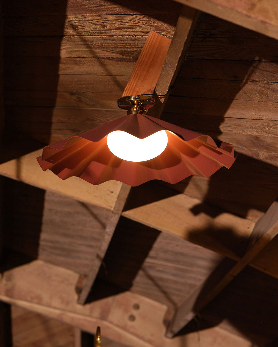 Alora Canada - SF354125BGD - One Light Semi-Flush Mount - Furrow - Burgundy