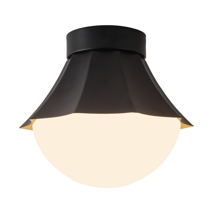 Alora Canada - SF595211MBOP - One Light Semi-Flush Mount - Shelton - Matte Black