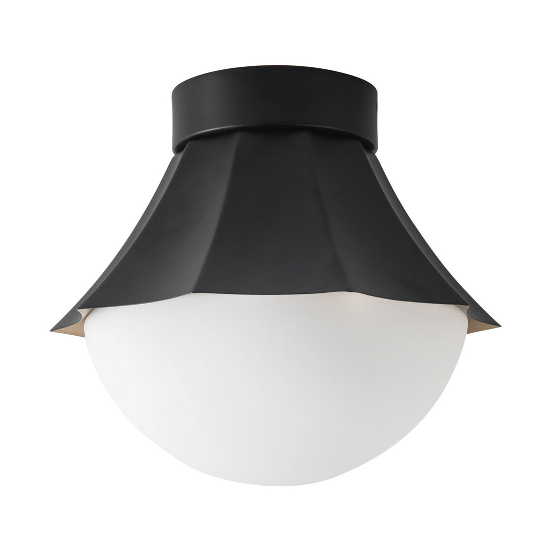 Alora Canada - SF595211MBOP - One Light Semi-Flush Mount - Shelton - Matte Black