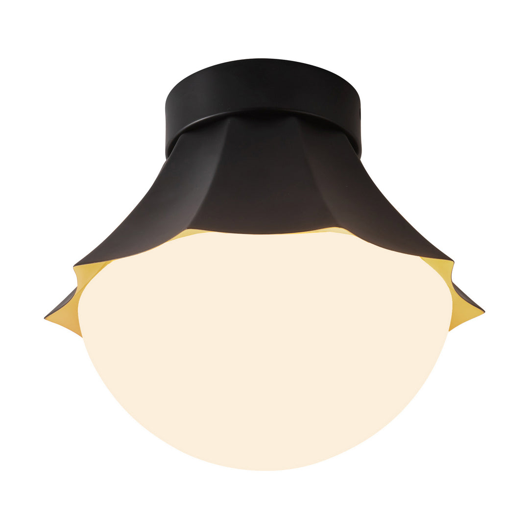 Alora Canada - SF595211MBOP - One Light Semi-Flush Mount - Shelton - Matte Black