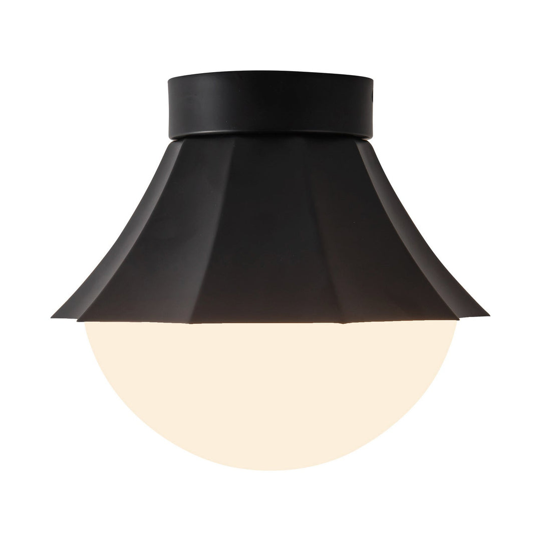 Alora Canada - SF595211MBOP - One Light Semi-Flush Mount - Shelton - Matte Black