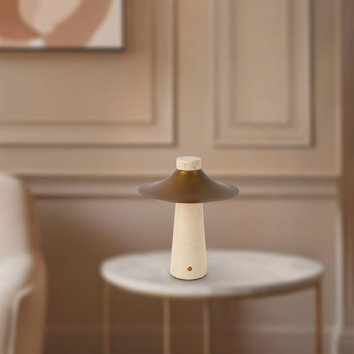 Alora Canada - TL306910VB - LED Table Lamp - Hagen - Vintage Brass