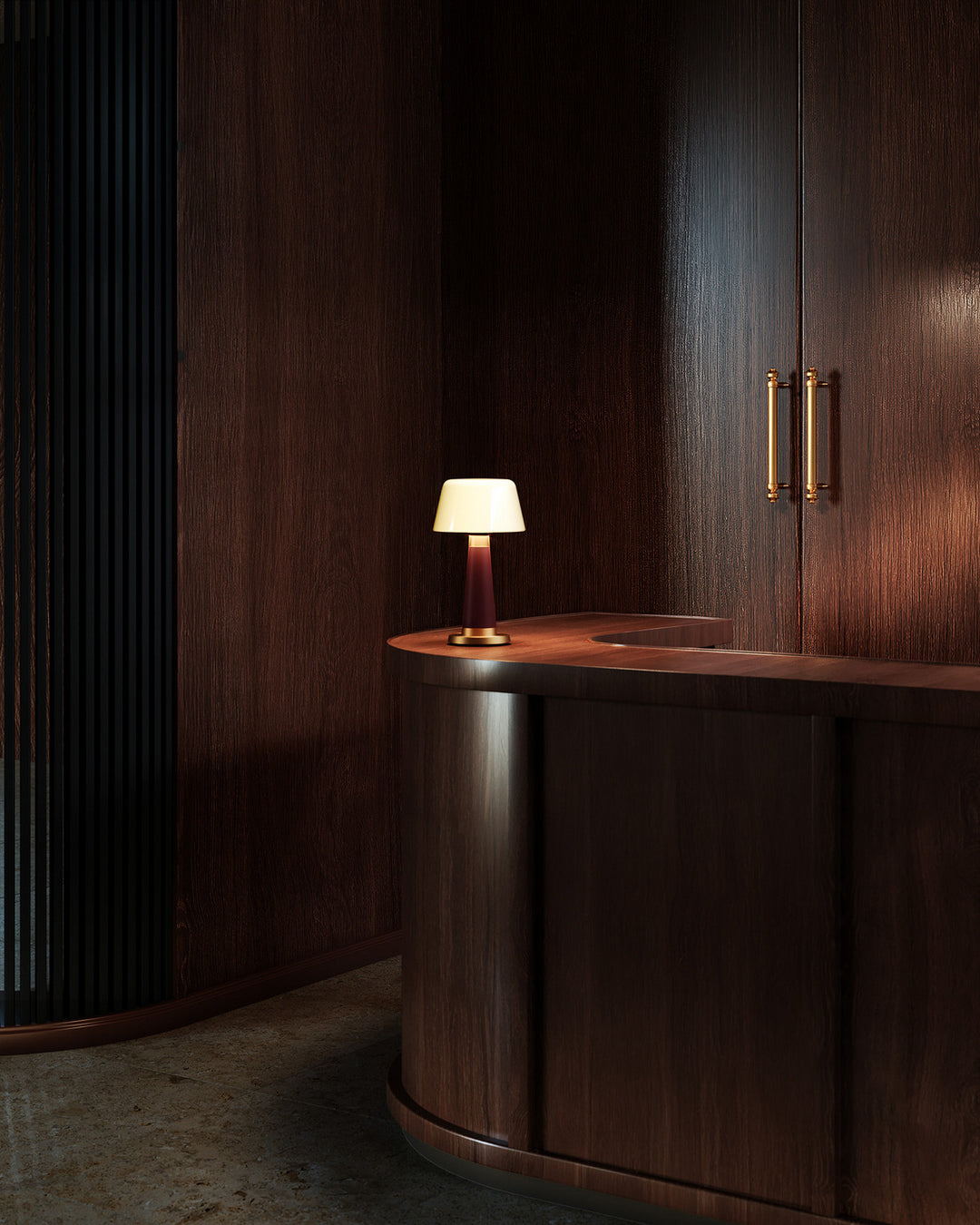 Alora Canada - TL314106BGD - LED Table Lamp - Clemence - Burgundy