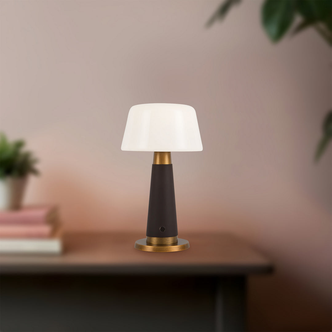 Alora Canada - TL314106EVL - LED Table Lamp - Clemence - Espresso Vegan Leather