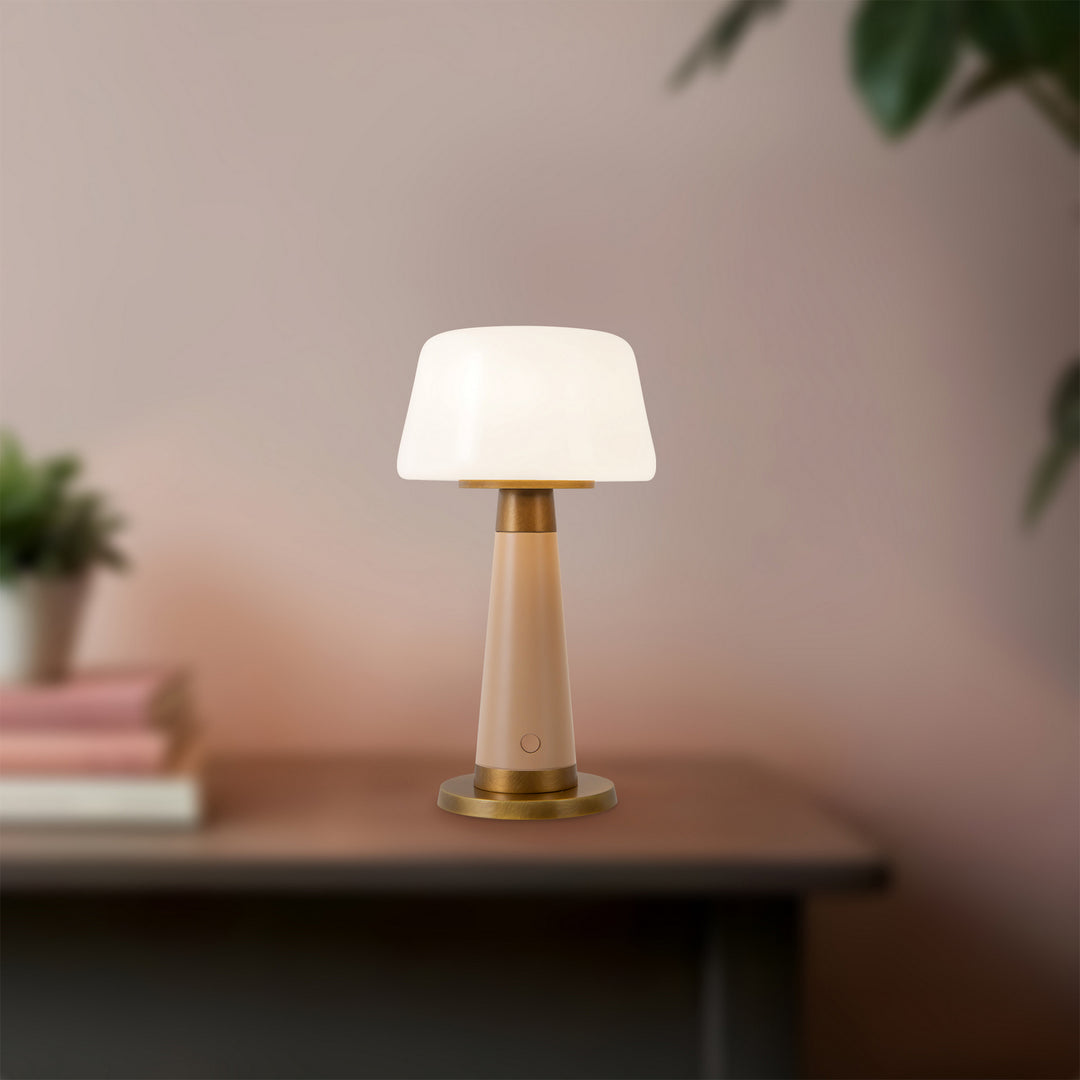 Alora Canada - TL314106PEC - LED Table Lamp - Clemence - Peach