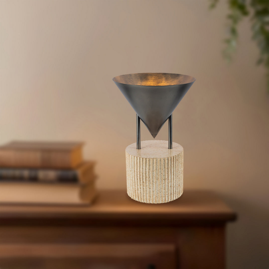 Alora Canada - TL341015STA - One Light Table Lamp - Versus - Aged Steel