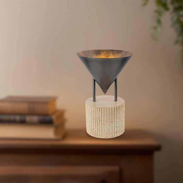 Alora Canada - TL341015STA - One Light Table Lamp - Versus - Aged Steel