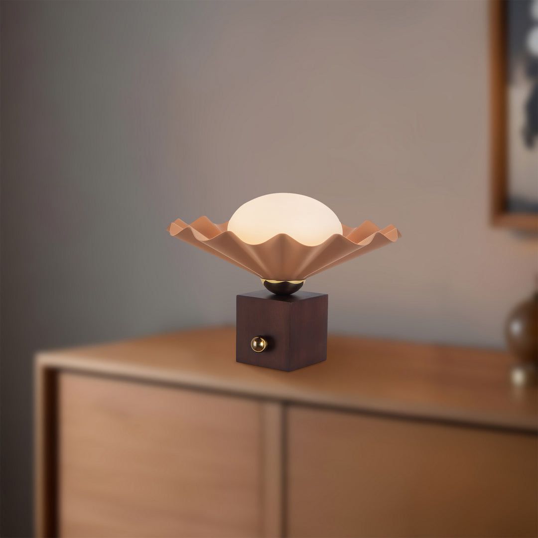 Alora Canada - TL354012PEC - One Light Table Lamp - Furrow - Peach
