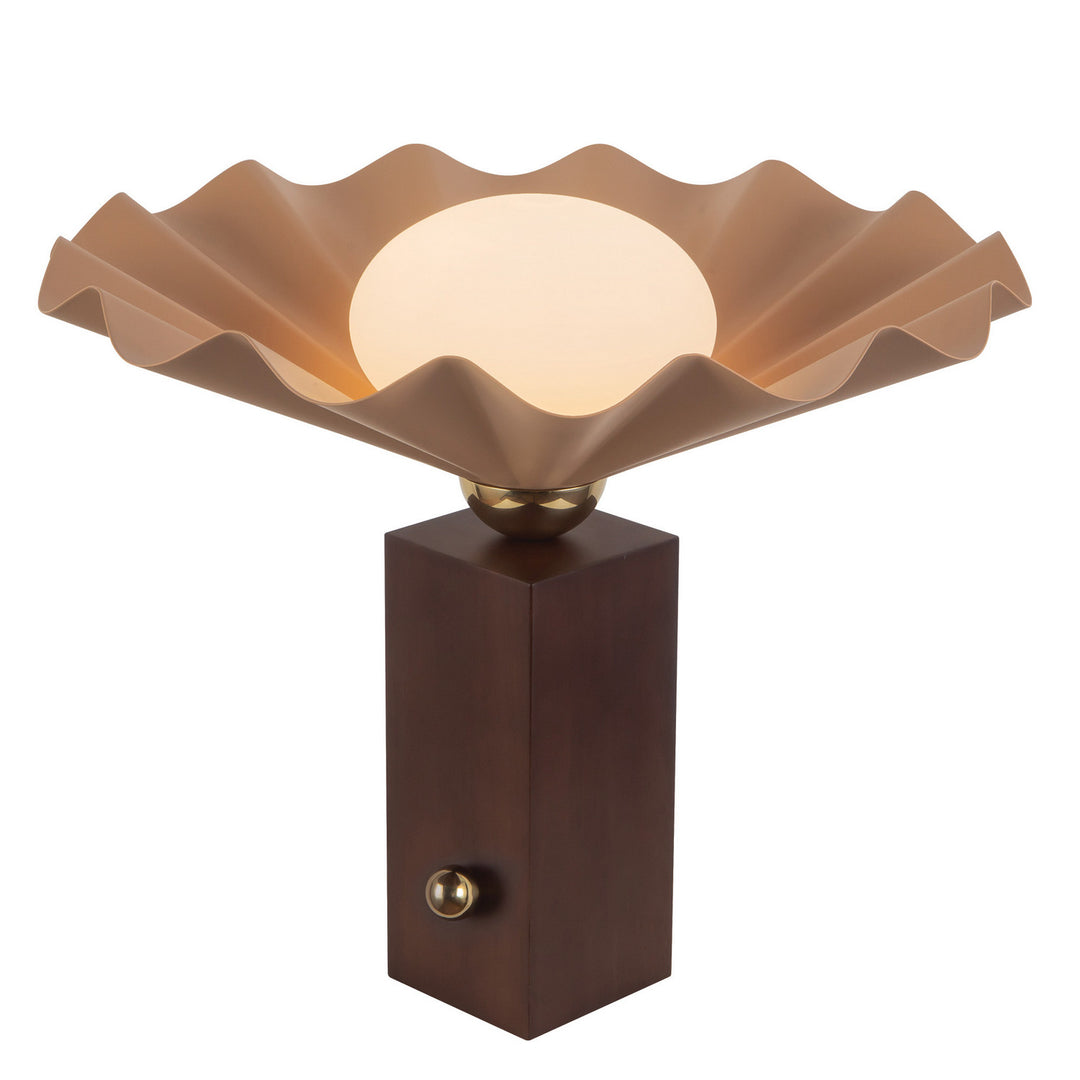 Alora Canada - TL354116PEC - One Light Table Lamp - Furrow - Peach