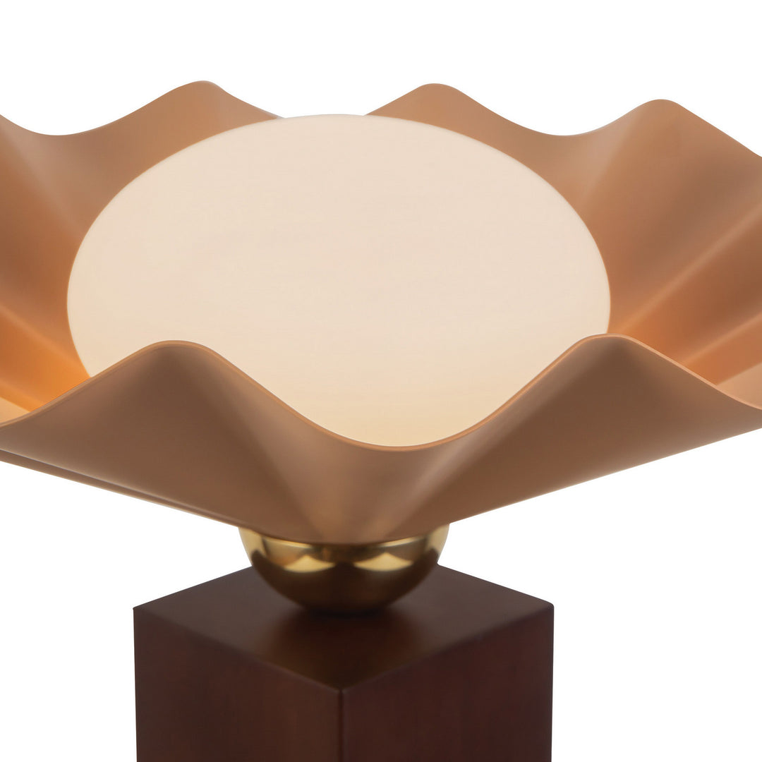 Alora Canada - TL354116PEC - One Light Table Lamp - Furrow - Peach