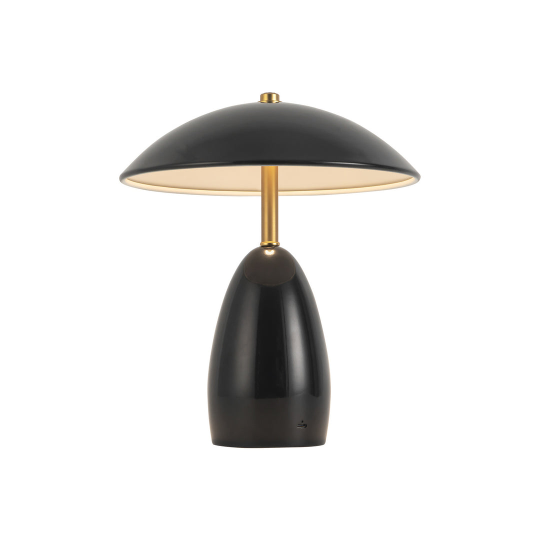 Alora Canada - TL437409GBK - LED Table Lamp - Poppy - Glossy Black