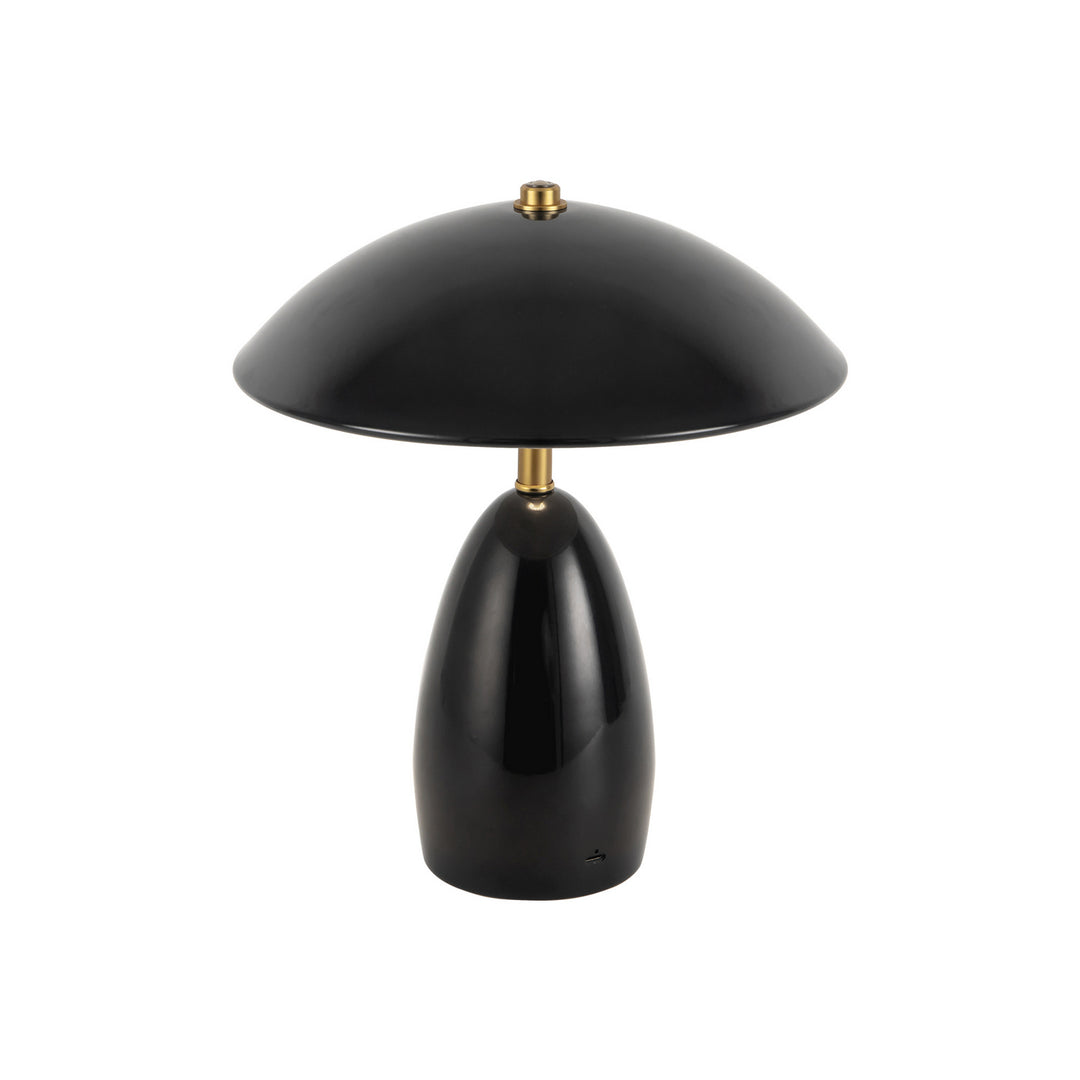 Alora Canada - TL437409GBK - LED Table Lamp - Poppy - Glossy Black