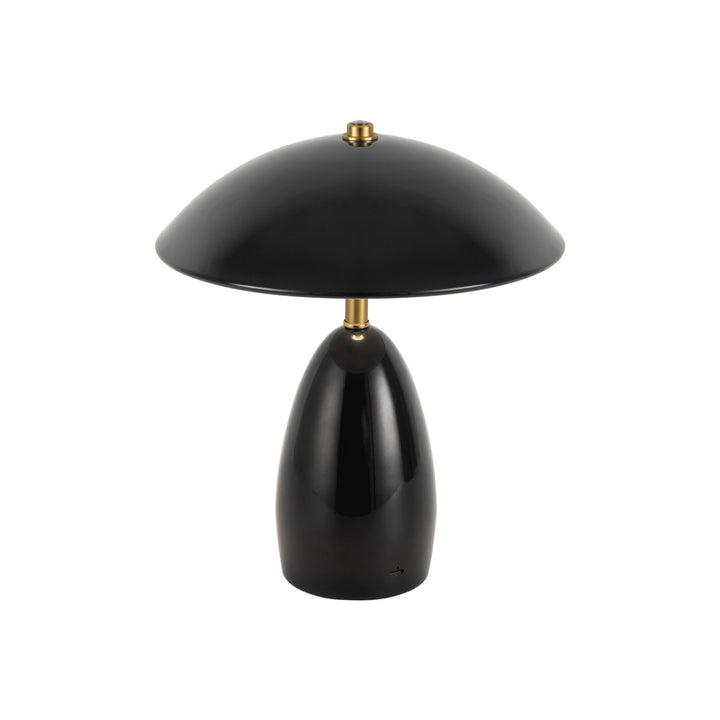 Alora Canada - TL437409GBK - LED Table Lamp - Poppy - Glossy Black