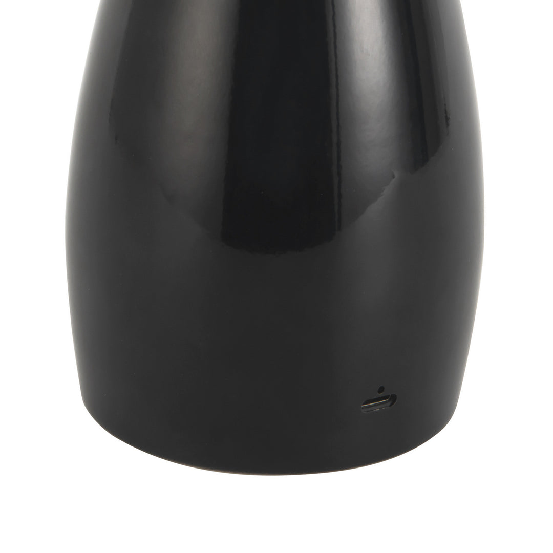 Alora Canada - TL437409GBK - LED Table Lamp - Poppy - Glossy Black