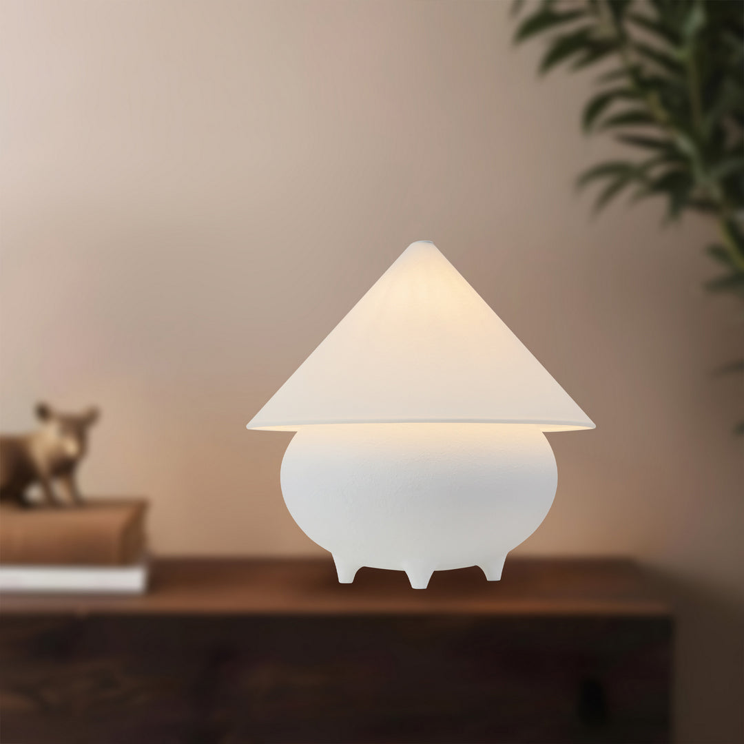 Alora Canada - TL453017AWWL - One Light Table Lamp - Rowan - Antique White/White Linen