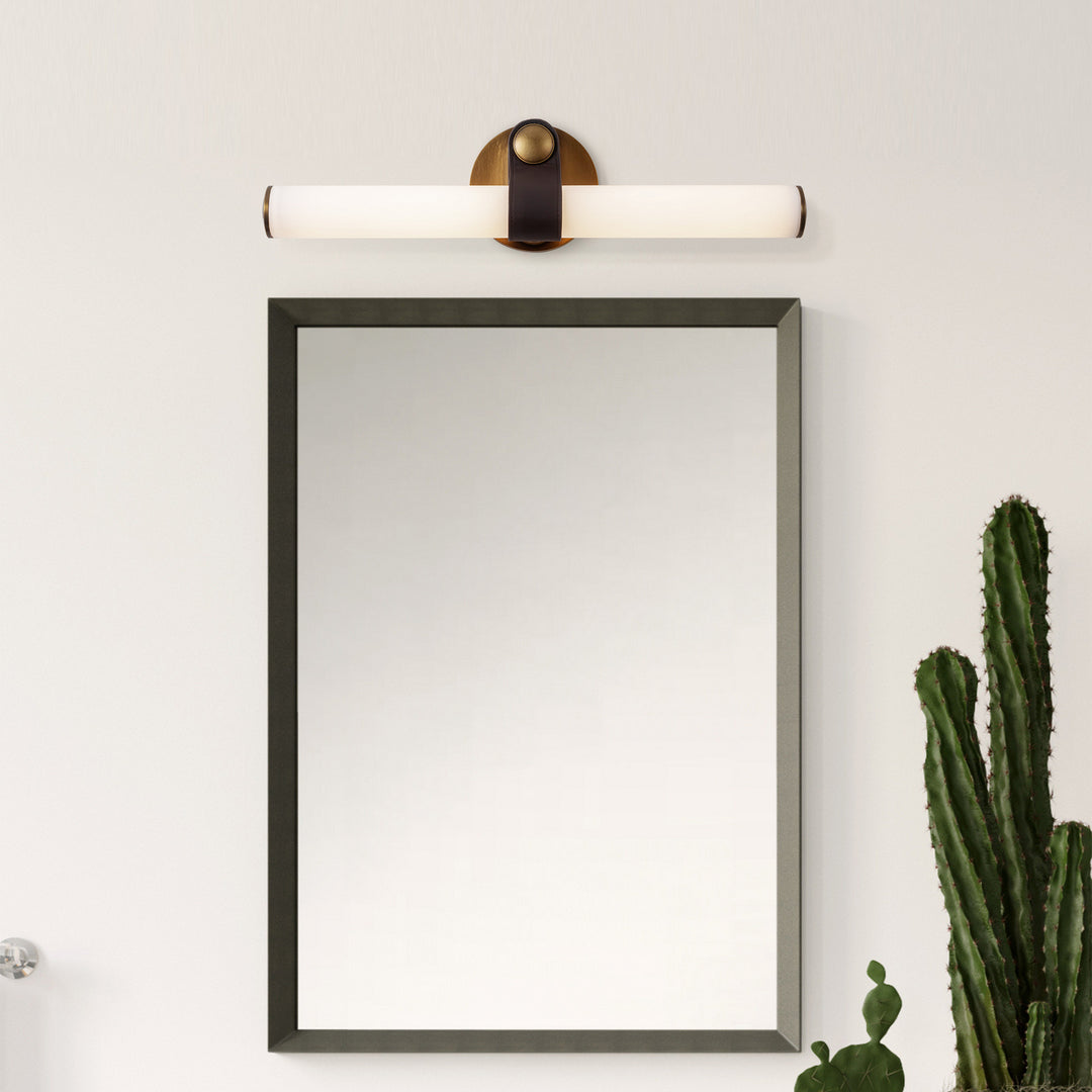 Alora Canada - VL312520VBGO - LED Bathroom Vanity - Ledger - Vintage Brass