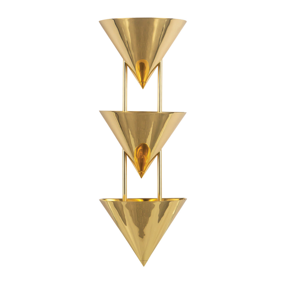 Alora Canada - WS341328PTB - Three Light Wall Sconce - Versus - Patina Brass
