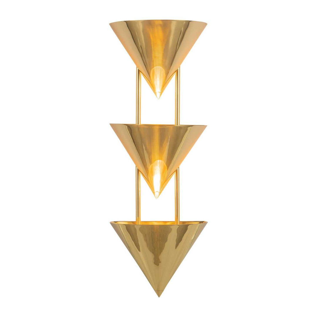 Alora Canada - WS341328PTB - Three Light Wall Sconce - Versus - Patina Brass