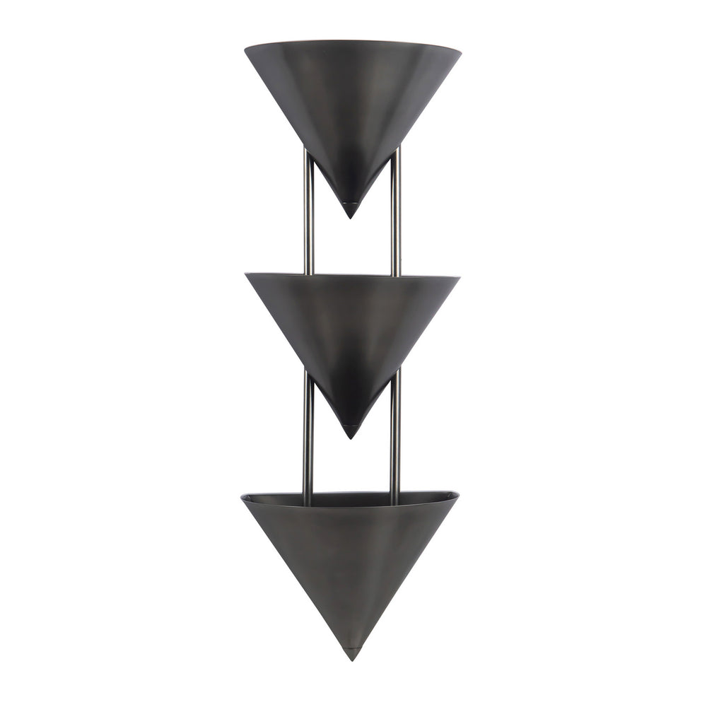 Alora Canada - WS341328STA - Three Light Wall Sconce - Versus - Aged Steel