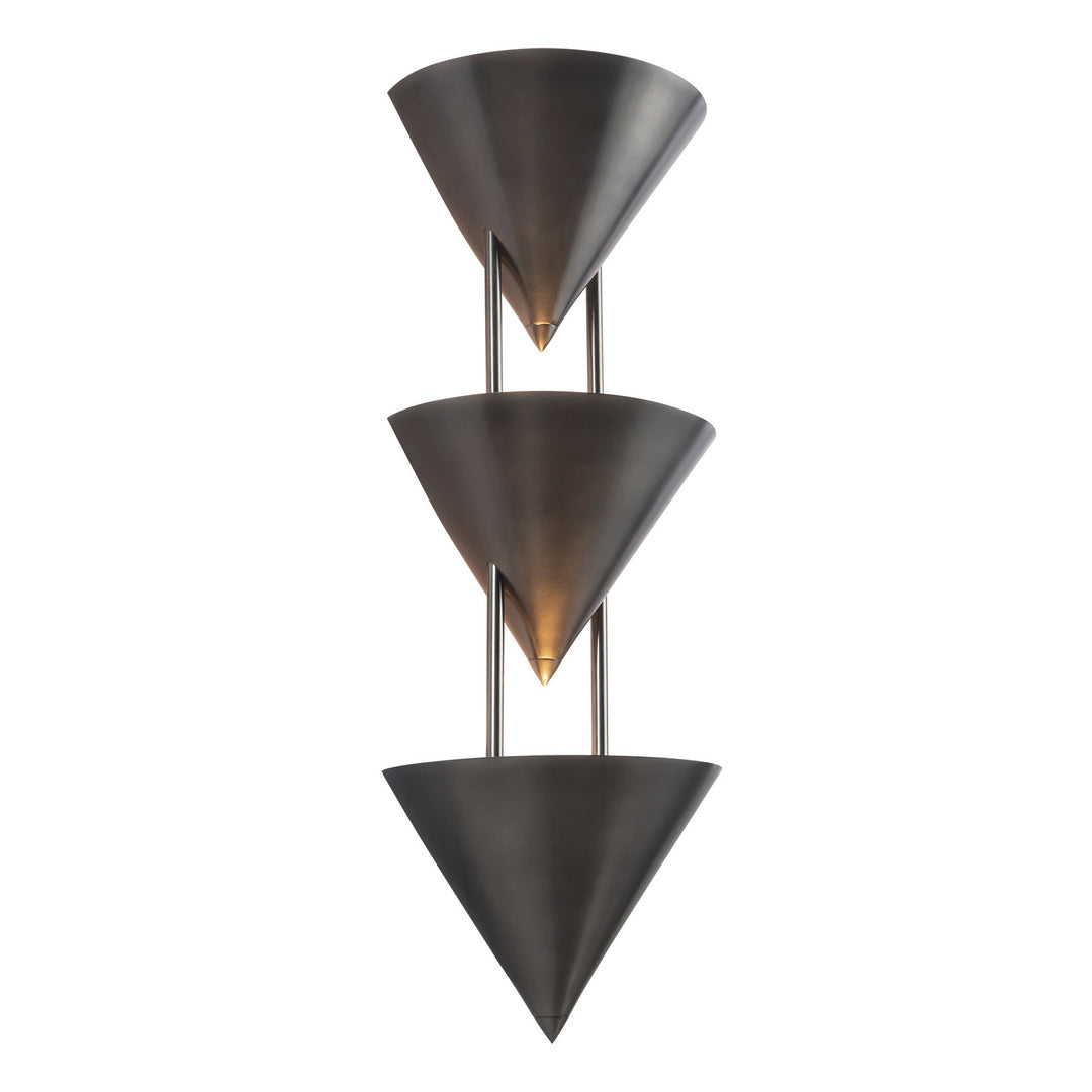 Alora Canada - WS341328STA - Three Light Wall Sconce - Versus - Aged Steel