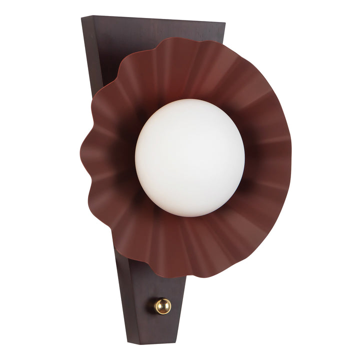 Alora Canada - WS354012BGD - One Light Wall Sconce - Furrow - Burgundy