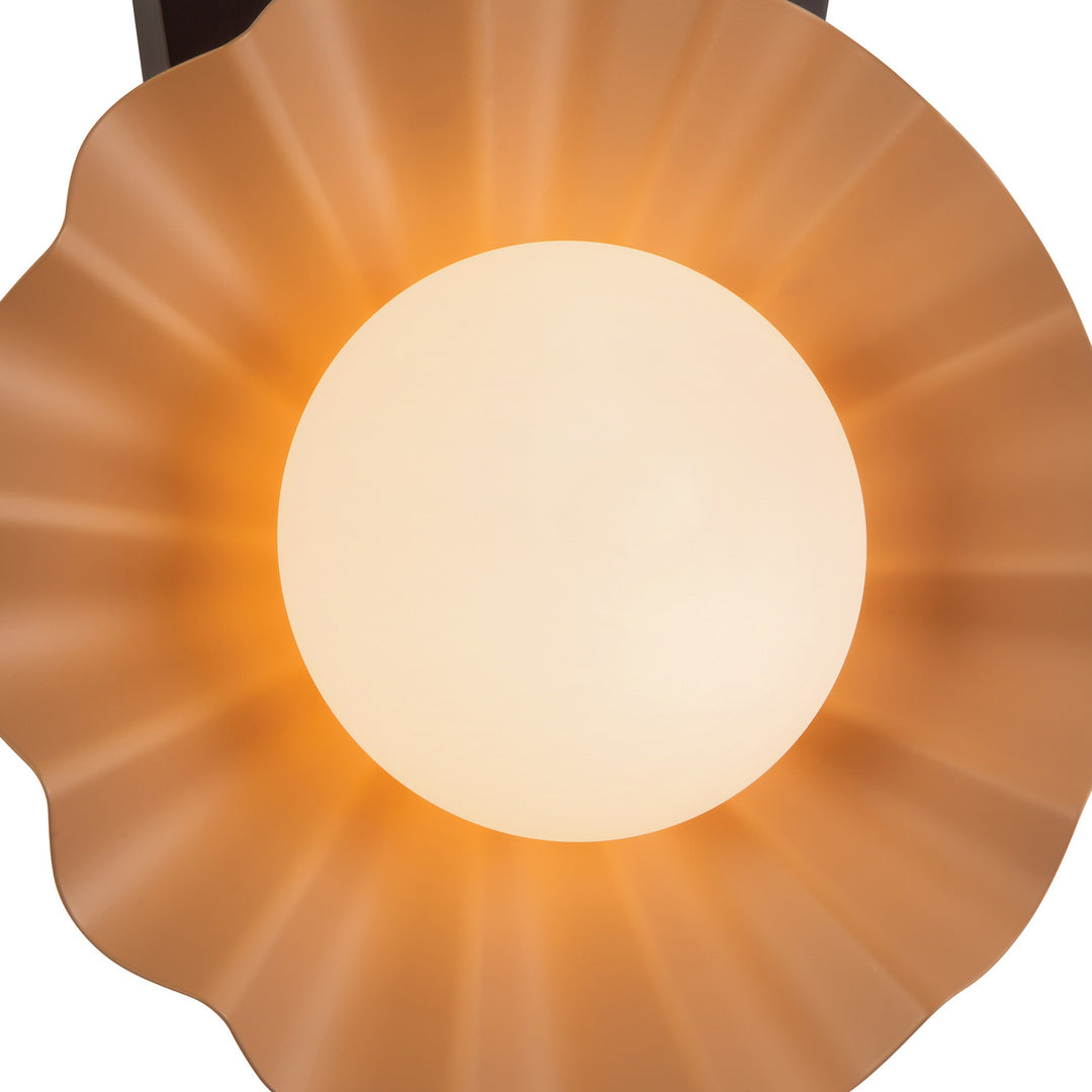 Alora Canada - WS354012PEC - One Light Wall Sconce - Furrow - Peach