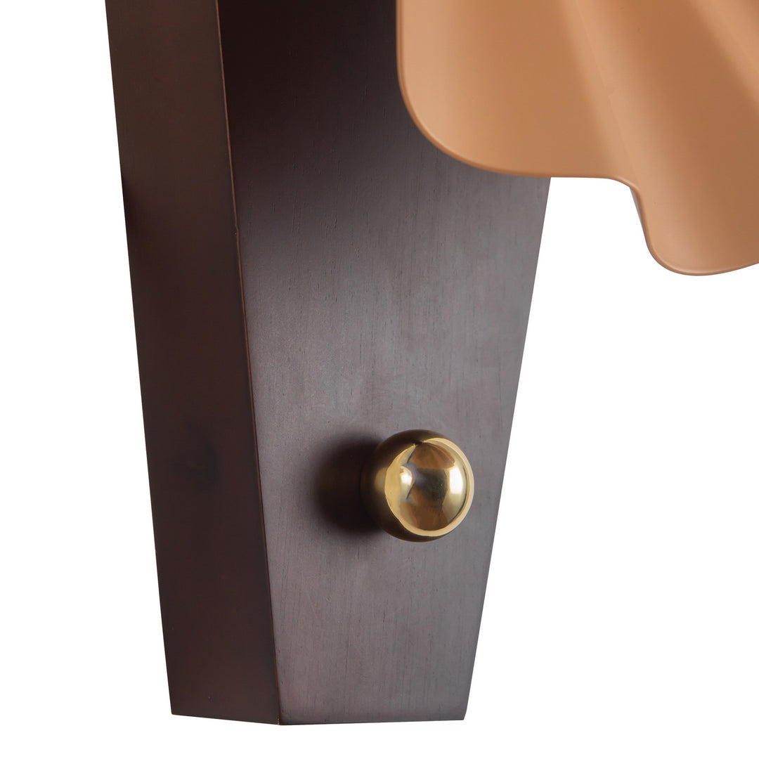 Alora Canada - WS354012PEC - One Light Wall Sconce - Furrow - Peach