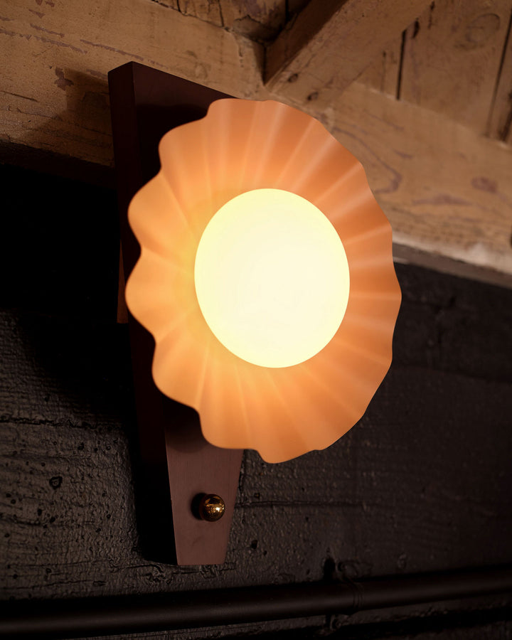 Alora Canada - WS354012PEC - One Light Wall Sconce - Furrow - Peach