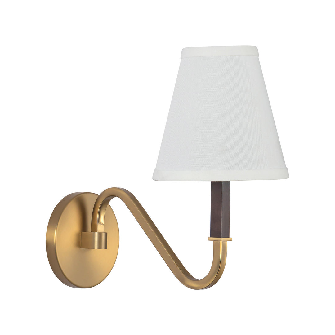 Alora Canada - WS445106BGWL - One Light Wall Sconce - Sloan - Brushed Gold/White Linen