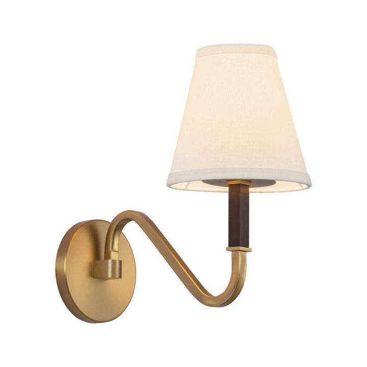 Alora Canada - WS445106BGWL - One Light Wall Sconce - Sloan - Brushed Gold/White Linen