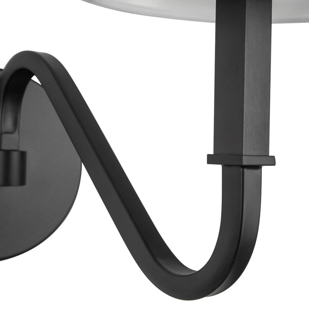 Alora Canada - WS445106MBWL - One Light Wall Sconce - Sloan - Matte Black/White Linen