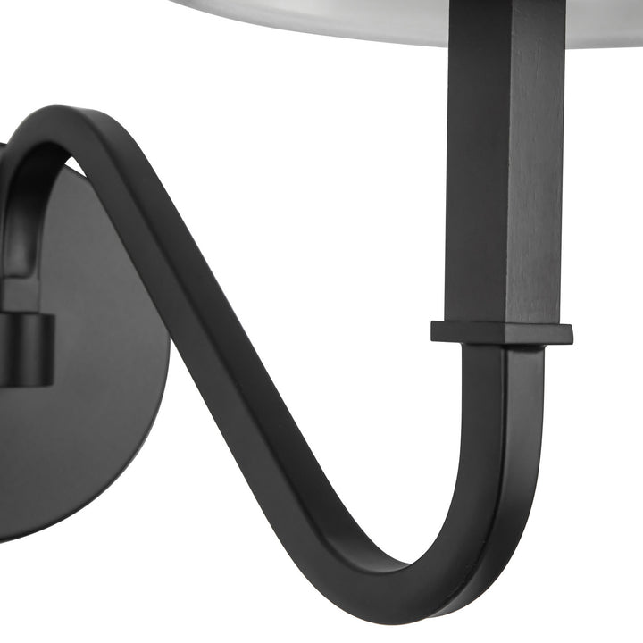 Alora Canada - WS445106MBWL - One Light Wall Sconce - Sloan - Matte Black/White Linen