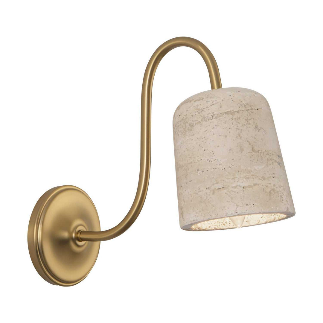 Alora Canada - WV592105BGTRV - One Light Bathroom Vanity - Bromley - Brushed Gold/Travertine