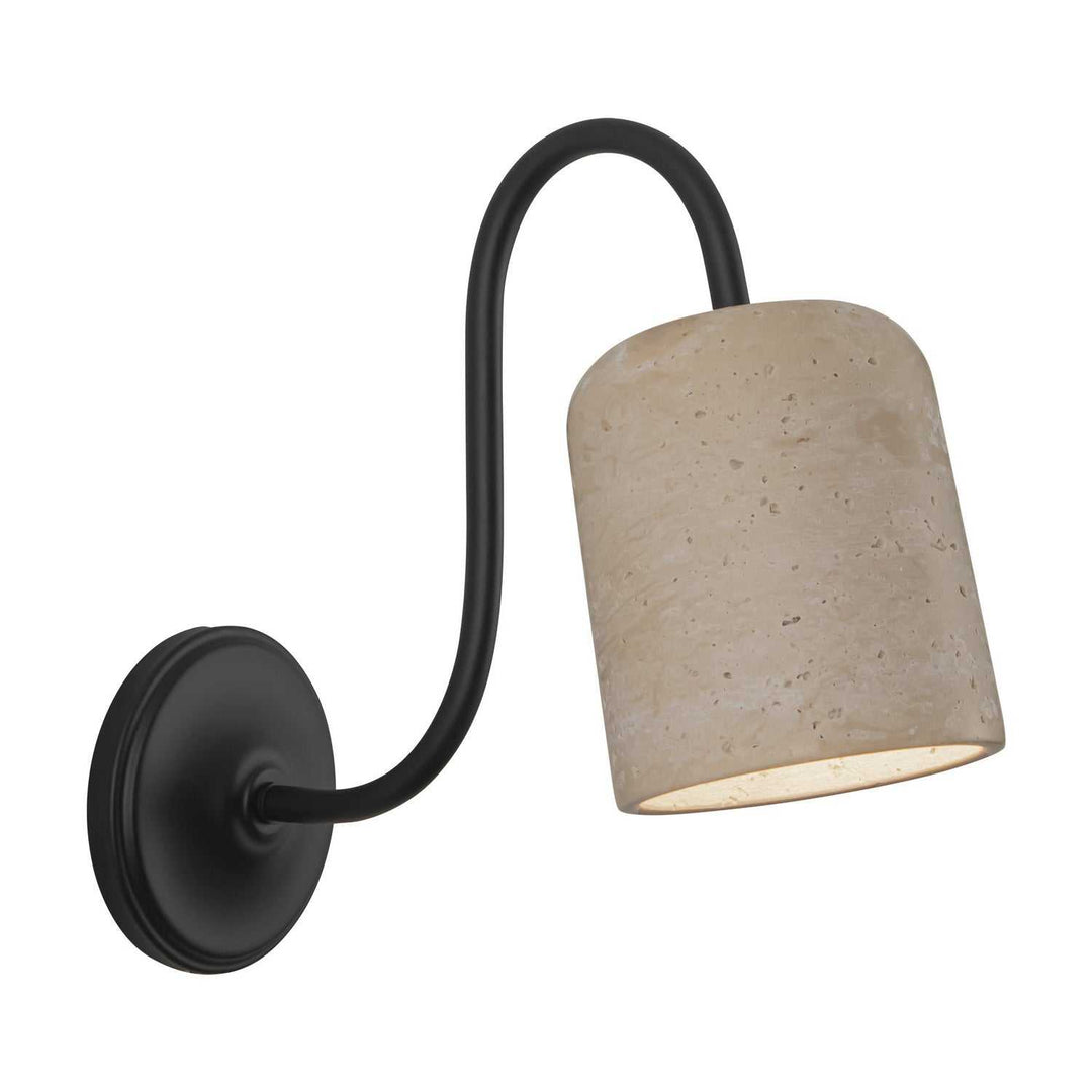 Alora Canada - WV592105MBTRV - One Light Bathroom Vanity - Bromley - Matte Black/Travertine