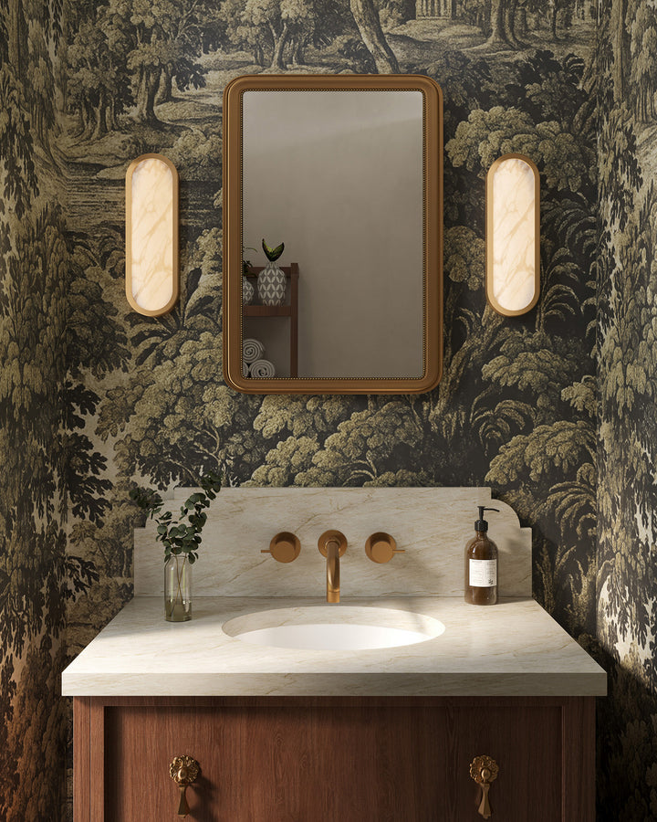 Alora Canada - WV653016BGAR - LED Bathroom Vanity - Evelyn - Brushed Gold/Alabaster