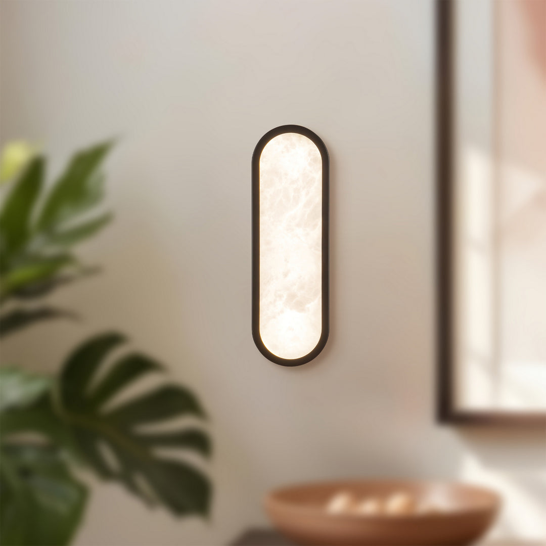 Alora Canada - WV653016MBAR - LED Bathroom Vanity - Evelyn - Matte Black/Alabaster