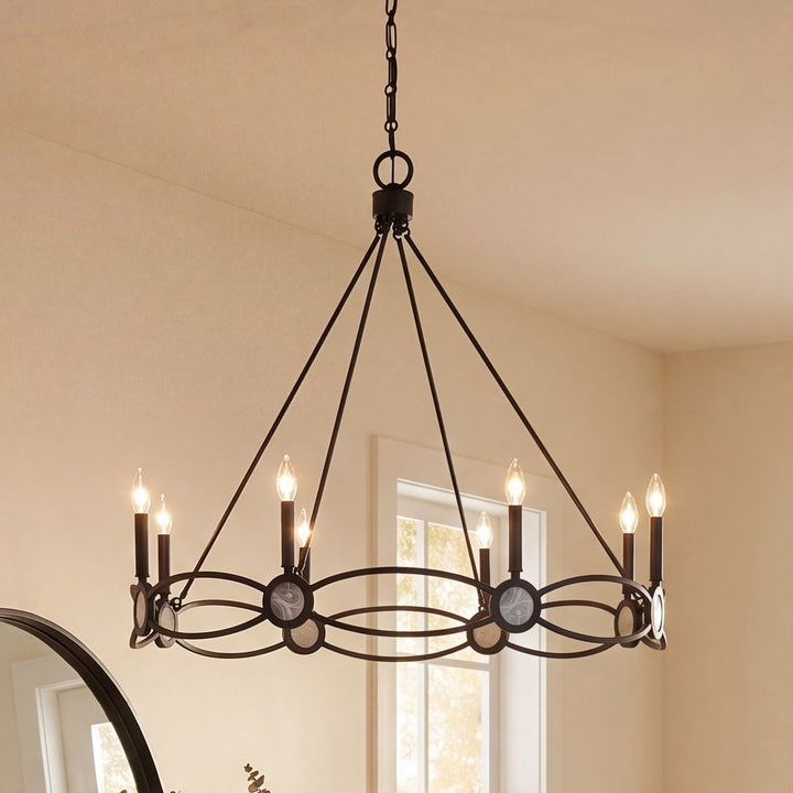 Savoy House - 1-4102-8-89 - Eight Light Chandelier - Minette - Matte Black